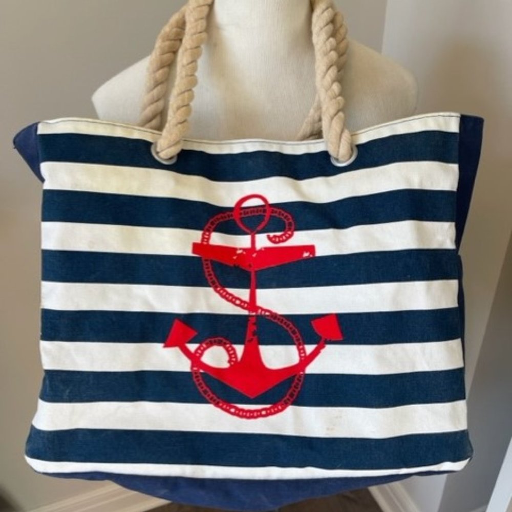 Anchor Beach Tote Bag